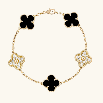 CLOVER | Bracciale Prestige Nero Oro