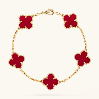CLOVER | Bracciale Rosso