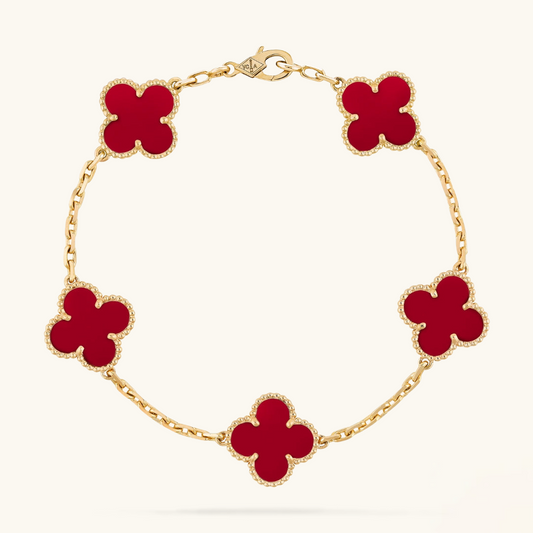 CLOVER | Bracciale Rosso