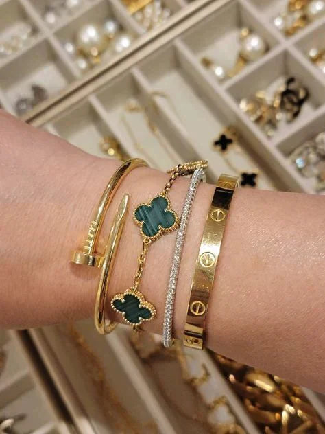 CLOVER | Bracciale Verde