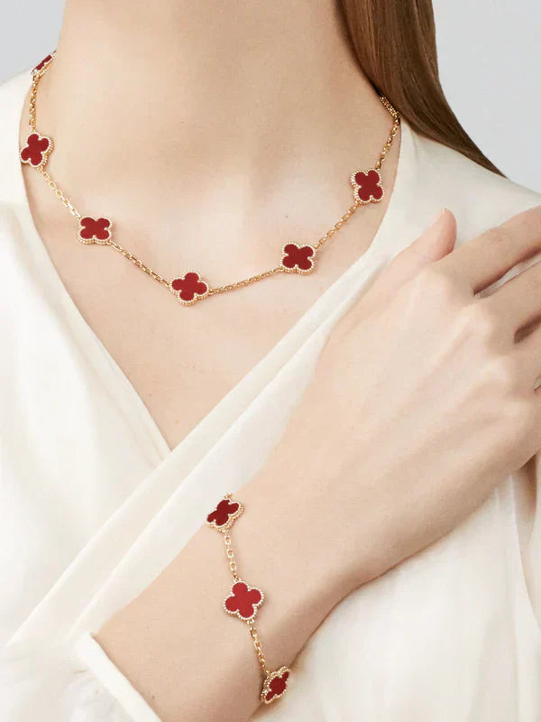 CLOVER | Bracciale Rosso