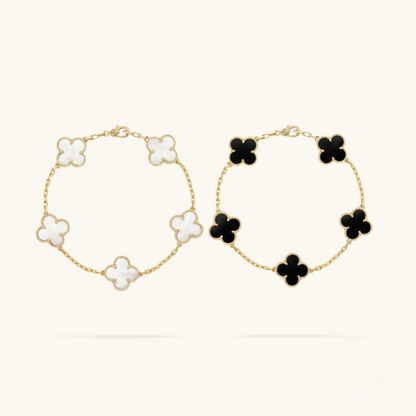 Set di Bracciali a 2 Pezzi - Nero/Bianco