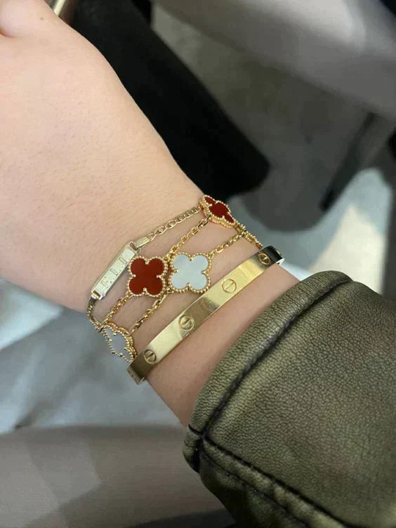 CLOVER | Bracciale Rosso