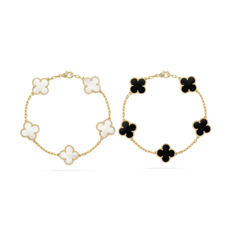 Set di Bracciali a 2 Pezzi - Nero/Bianco