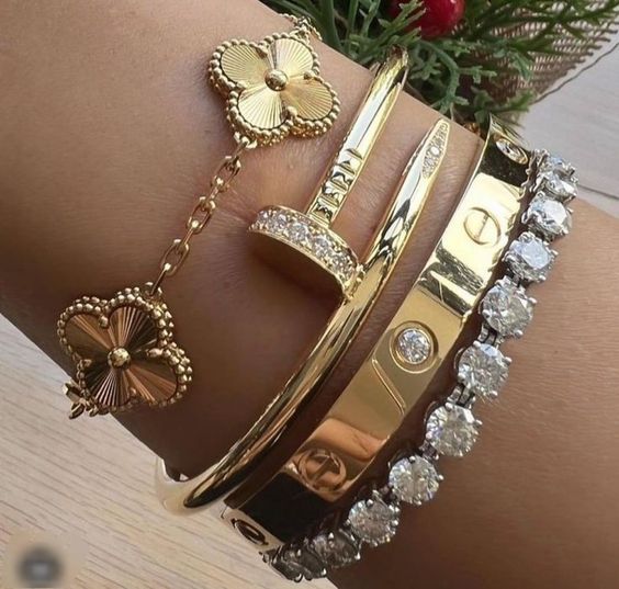 CLOVER | Bracciale in Oro