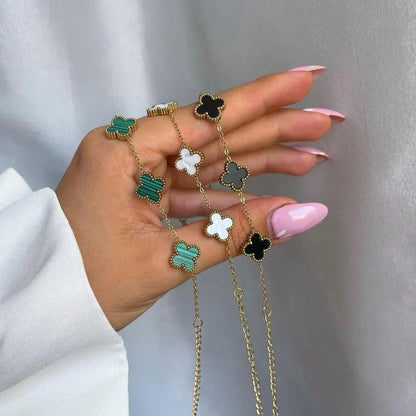 Set di bracciali a trifoglio in 3 pezzi