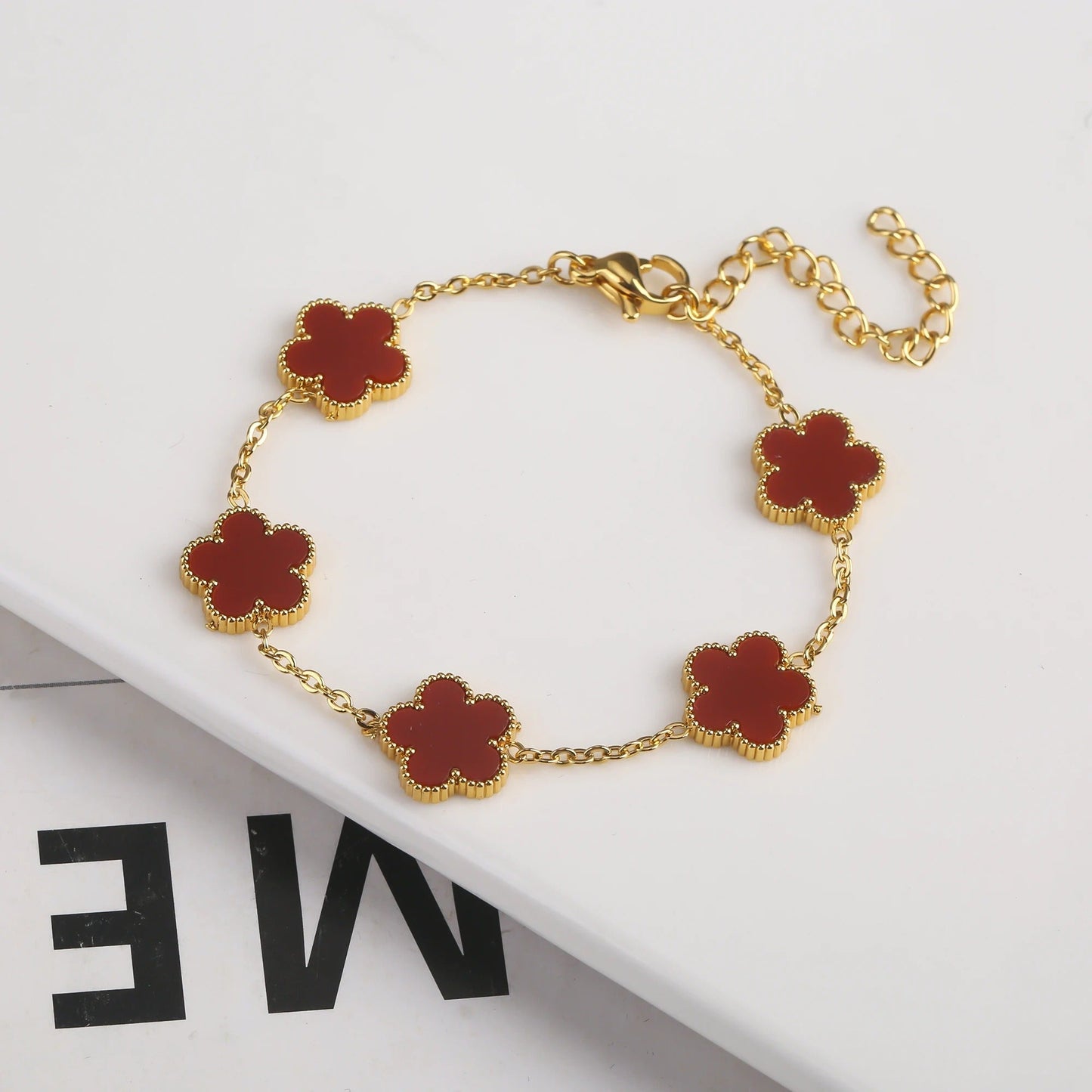 CLOVER | Bracciale Rosso